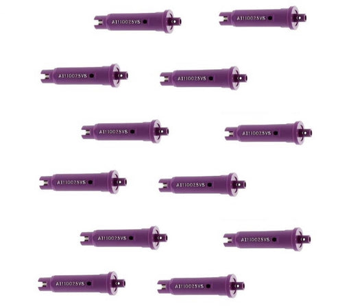 DURAFORCE Pack of 12 - TeeJet Air Induction Flat Spray Tips Purple 110° Polymer Visiflo