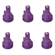 DURAFORCE Pack of 6 - TeeJet AI Flat Spray Tip Purple 110° Polymer with Ceramic Insert