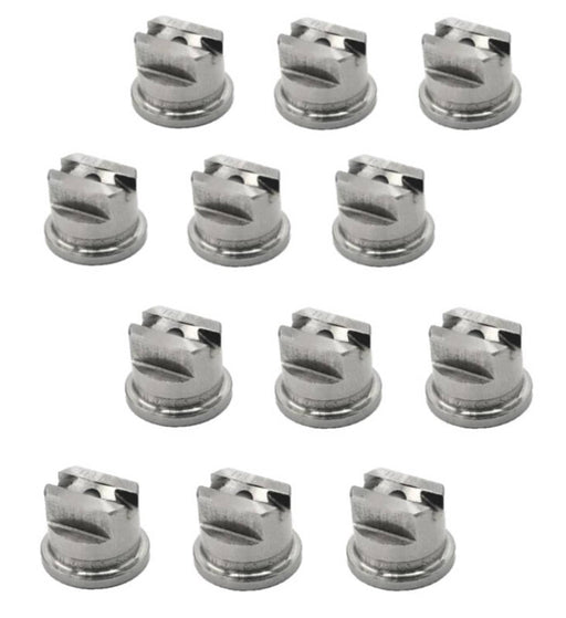 DURAFORCE Pack of 12 - TeeJet Stainless Steel Flat Fan Spray Tip 25° Spray Angle 30-60 PSI