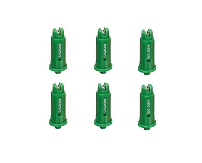 DURAFORCE 6 of TeeJet AI Green Flat Spray Tip 80° Polymer w/ SS Insert 0.15 GPM @ 40 PSI