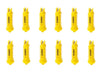 DURAFORCE 12 of TeeJet AI Yellow Flat Spray Tip 80° Polymer w/ SS Insert 0.20 GPM @ 40 PSI