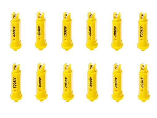 DURAFORCE 12 of TeeJet AI Yellow Flat Spray Tip 80° Polymer w/ SS Insert 0.20 GPM @ 40 PSI