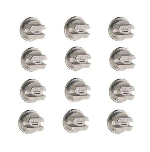 DURAFORCE Pack of 12 - TeeJet 110° Flat Fan Stainless Steel Spray Tip 0.3 GPM @ 40 PSI