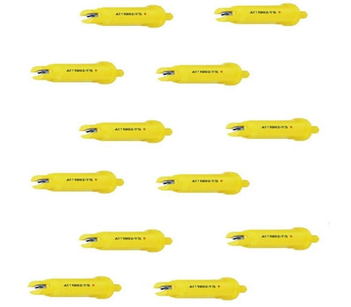 DURAFORCE Pack of 12 - TeeJet Air Induction Flat Spray Tips Yellow 110° Polymer Visiflo