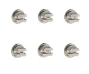 DURAFORCE Pack of 6 - TeeJet 110° Flat Fan Stainless Steel Spray Tip 0.4 GPM @ 40 PSI