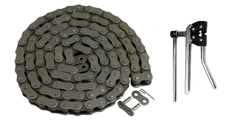 DURAFORCE 60HD Heavy Roller Chain 50 Foot Roll 3/4" Pitch x 1/2" Width & Chain Breaker
