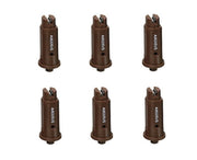 DURAFORCE 6 of TeeJet AI Brown Flat Spray Tip 80° Polymer w/ SS Insert 0.50 GPM @ 40 PSI