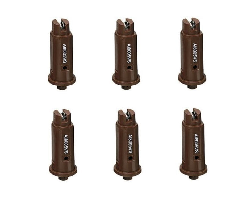 DURAFORCE 6 of TeeJet AI Brown Flat Spray Tip 80° Polymer w/ SS Insert 0.50 GPM @ 40 PSI