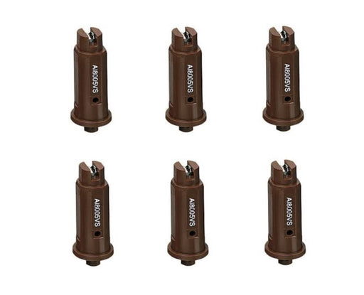 DURAFORCE 6 of TeeJet AI Brown Flat Spray Tip 80° Polymer w/ SS Insert 0.50 GPM @ 40 PSI