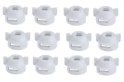 DURAFORCE Pack of 12 - Quick TeeJet White Nylon Cap For Flat Fan Spray Tips w/ 2 Patterns