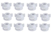 DURAFORCE Pack of 12 - Quick TeeJet White Nylon Cap For Flat Fan Spray Tips w/ 2 Patterns