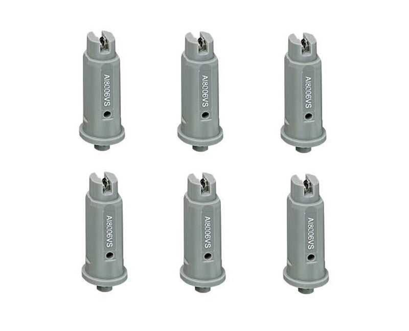 DURAFORCE 6 of TeeJet AI Gray Flat Spray Tip 80° Polymer w/ SS Insert 0.60 GPM @ 40 PSI