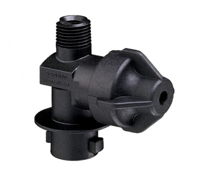 DURAFORCE Quick TeeJet Adapter 1/4" MPT to Quick Cap with Diaphragm Check Valve QJ8360-NYB