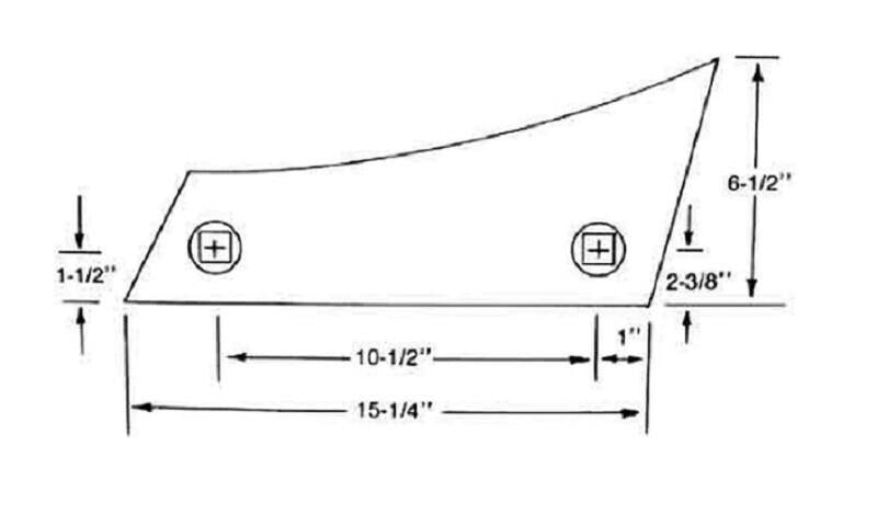 DURAFORCE Plow Shin Bottom EXB-16 Series 16" Bottom Size WCA16