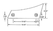 DURAFORCE Plow Shin Bottom EXB-16 Series 16" Bottom Size WCA16