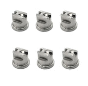 DURAFORCE Pack of 6 - TeeJet Stainless Steel Flat Fan Spray Tip 25° Spray Angle 30-60 PSI