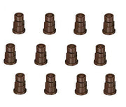 DURAFORCE Pack of 12 - TeeJet Polymer Wide Angle Spray Tips Rated 0.5 GPM @ 40 PSI