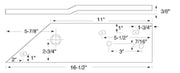 DURAFORCE Replacement Landside w/ Heel - (3) 7/16" & (1) 5/8" Bolt Holes 270W
