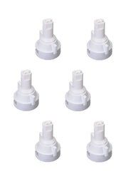 DURAFORCE Pack of 6 - TeeJet Air Induction Flat Spray Tip White 110° Polymer Visiflo
