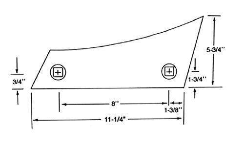 DURAFORCE Replacement Plow Shin Bottom 219-419-619 Series 12" - 14" - 16" - 18" WO9
