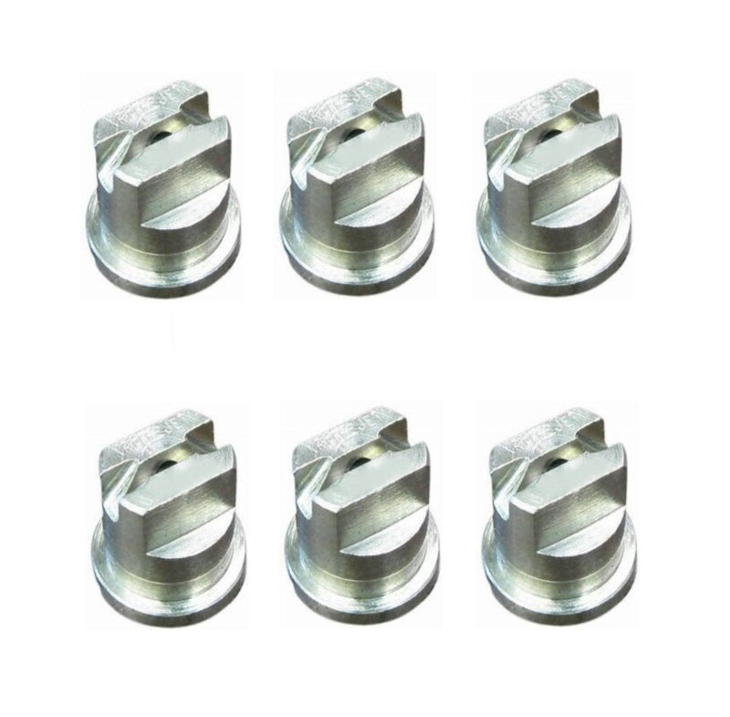 DURAFORCE Pack of 6 - TeeJet SS Extended Range Flat Fan Spray Tip Rated 1.5 GPM @ 40 PSI