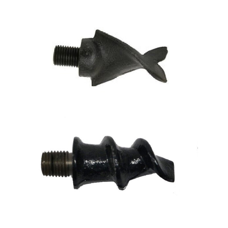 DURAFORCE Auger Point to Fit 9" and 12" Post Hole Digger & 1-1/4" Thread Fish Tail Point