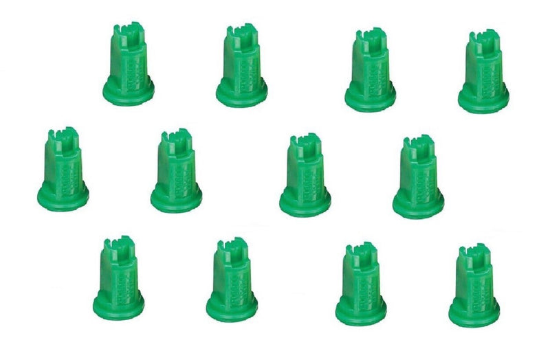 DURAFORCE Pack of 12 - TeeJet Air Induction XR Flat Spray Tips Green 110° 0.15 GPM @ 40PSI