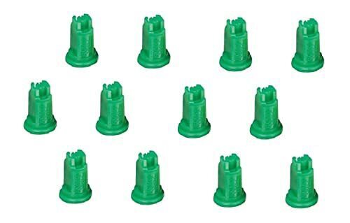 DURAFORCE Pack of 12 - TeeJet Air Induction XR Flat Spray Tips Green 110° 0.15 GPM @ 40PSI
