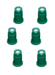 DURAFORCE Pack of 6 - TeeJet ConeJet Hollow Cone Spray Tip 0.067 GPM @ 40PSI Visiflo Green