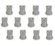 DURAFORCE Pack of 12 - TeeJet AI Turbo TwinJet Gray Flat Spray Tip Rated 0.6 GPM @ 40 PSI