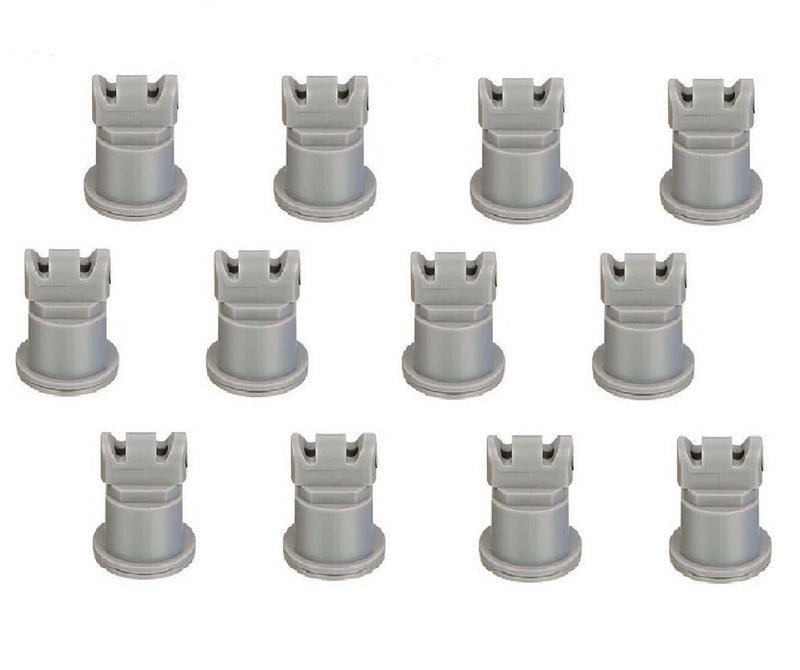DURAFORCE Pack of 12 - TeeJet AI Turbo TwinJet Gray Flat Spray Tip Rated 0.6 GPM @ 40 PSI