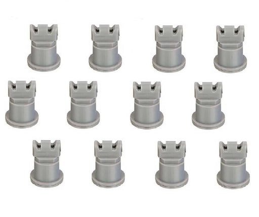 DURAFORCE Pack of 12 - TeeJet AI Turbo TwinJet Gray Flat Spray Tip Rated 0.6 GPM @ 40 PSI