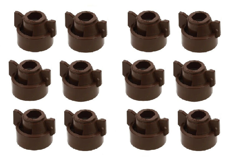 DURAFORCE Pack of 12 - Quick TeeJet Brown Nylon Cap For TJ60, AI, SJ3 & More Style Tips