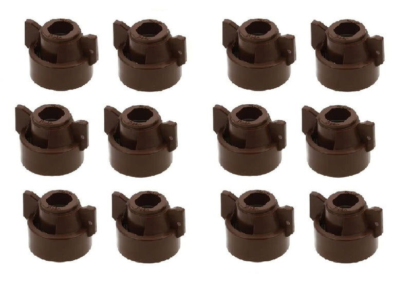 DURAFORCE Pack of 12 - Quick TeeJet Brown Nylon Cap For TJ60, AI, SJ3 & More Style Tips