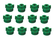 DURAFORCE Pack of 12 - Quick TeeJet Green Nylon Cap For TJ60, AI, SJ3 & More Style Tips