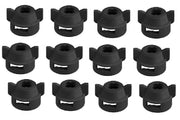 DURAFORCE Pack of 12 - Quick TeeJet Black Nylon Cap For Flat Fan Spray Tips w/ 2 Patterns