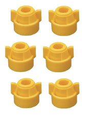 DURAFORCE Pack of 6 - Quick TeeJet Yellow Nylon Cap For TJ60, AI, SJ3 & More Style Tips