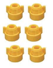 DURAFORCE Pack of 6 - Quick TeeJet Yellow Nylon Cap For TJ60, AI, SJ3 & More Style Tips
