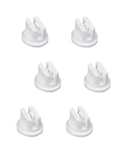 DURAFORCE Pack of 6 - TeeJet Flat Spray Tips White 110° Polymer Visiflo TP11008VP