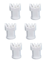 DURAFORCE Pack of 6 - TeeJet AI Turbo TwinJet White Flat Spray Tip Rated 0.8 GPM @ 40 PSI