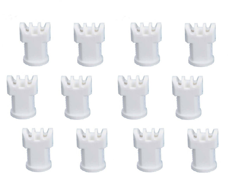 DURAFORCE Pack of 12 - TeeJet AI Turbo TwinJet White Flat Spray Tip Rated 0.8 GPM @ 40 PSI