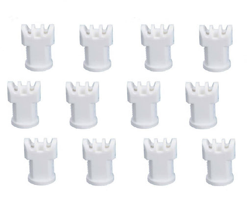 DURAFORCE Pack of 12 - TeeJet AI Turbo TwinJet White Flat Spray Tip Rated 0.8 GPM @ 40 PSI