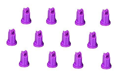 DURAFORCE Pack of 12 - TeeJet Air Induction XR Flat Spray Tip Purple 110° 0.25 GPM @ 40PSI