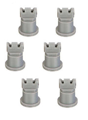 DURAFORCE Pack of 6 - TeeJet AI Turbo TwinJet Gray Flat Spray Tip Rated 0.6 GPM @ 40 PSI