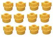 DURAFORCE Pack of 12 - Quick TeeJet Yellow Nylon Cap For TJ60, AI, SJ3 & More Style Tips