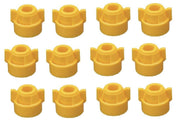 DURAFORCE Pack of 12 - Quick TeeJet Yellow Nylon Cap For TJ60, AI, SJ3 & More Style Tips