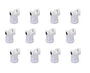 DURAFORCE Pack of 12 - TeeJet Induction Flat Spray Tips White 110° Polymer Visiflo