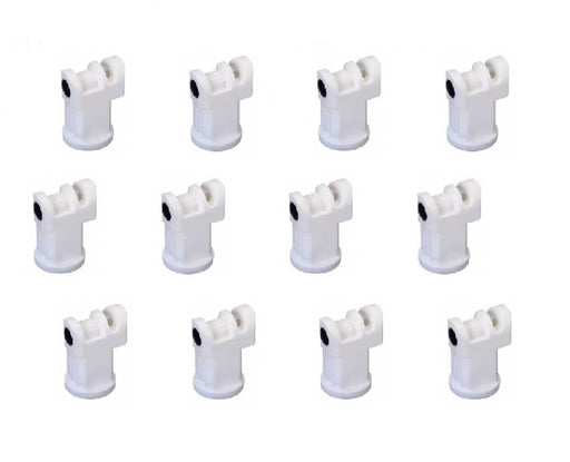 DURAFORCE Pack of 12 - TeeJet Induction Flat Spray Tips White 110° Polymer Visiflo