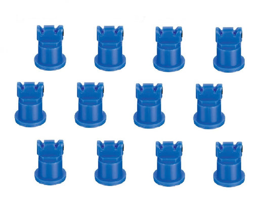 DURAFORCE Pack of 12 - TeeJet AI Turbo TwinJet Blue Flat Spray Tip Rated 0.3 GPM @ 40 PSI