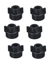 DURAFORCE Pack of 6 - Quick TeeJet Black Nylon Cap For TJ60, AI, SJ3, DGTJ & More